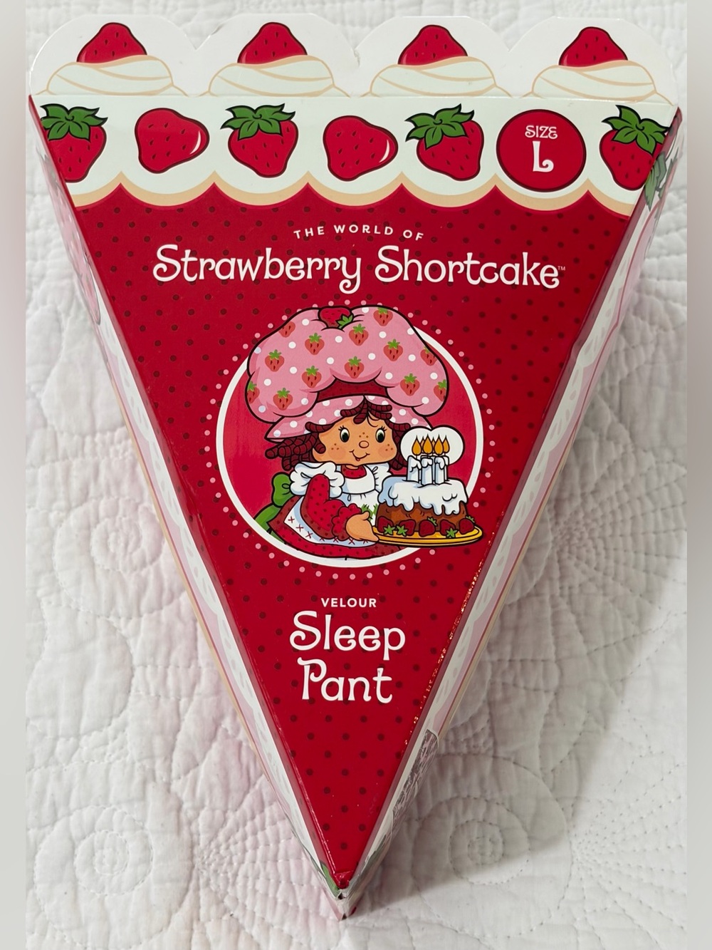 NEW IN BOX SZ L Strawberry Shortcake Women’s Velour Sleep Pant